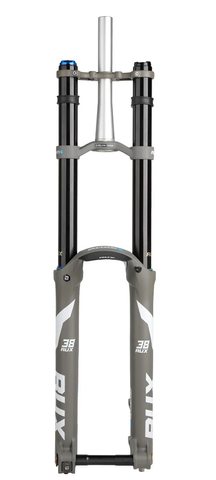 `A NEW ITEM - DOWNHILL/FREERIDE  FORK SF25-RUX38-EVO-BOOST-EQ-RC+-PCS-T 29", 200mmTravel  tool type axle 20 x 110mm, air spring Tapered Streerer, Grey YS7341