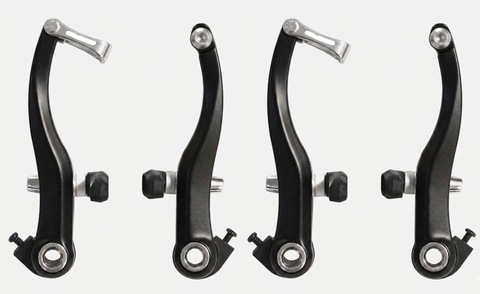 `A NEW ITEM - BRAKE  V Brake Set, 110mm Arms, Alloy, Dual Spring Tension, BLACK (Front & Rear)