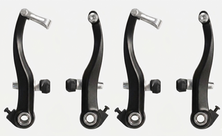 `A NEW ITEM - BRAKE  V Brake Set, 110mm Arms, Alloy, Dual Spring Tension, BLACK (Front & Rear)
