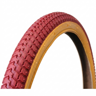 `A NEW ITEM - TYRE  -  BMX 20 x 2.125 RED/GUM WALL (Like Snake Belly)