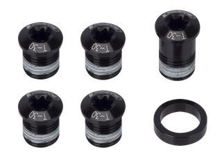 `A NEW ITEM - K-FORCE ROAD ABS 386EVO CRANK CHAINRING BOLTS KIT BLK (ML450X4+ML227X1+MW058KX1)