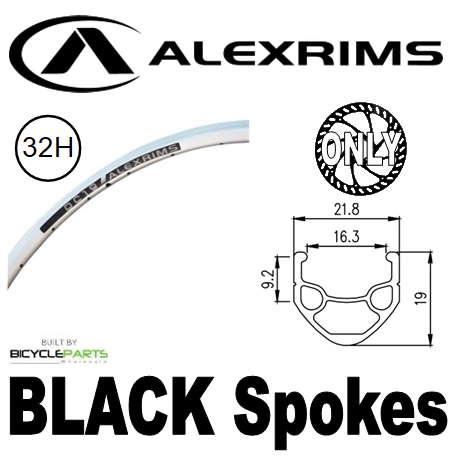 WHEEL - 700C Alex DC19 32H P/j Silver Rim,  FRONT Q/R (100mm OLD) Centerlock Disc Sealed Novatec Black Hub,  Mach 1 BLACK Spokes
