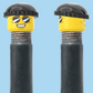 `A NEW ITEM  -  Brick Caps - Schrader Valve - 2 Face Head (Sunglasses with Cheesy Smile & Normal Smile Face) with a Black Beanie
