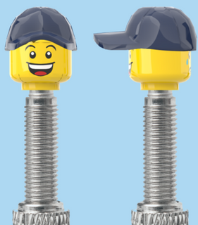 2 Faces | Open Mouth Smile Face | Sad Tear Face | Blue Cap | FV | Brick Caps | Sold as Pair