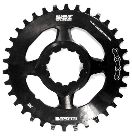 CHAIN RING For Aion Chainweel - 30T,(BT) SR SUNTOUR Direct Mount. Alloy. WAVE Tech (functions like NARROW WIDE)