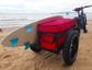 `A NEW ITEM - Bicycle Beach Trailer 2 in 1 - can also be used as a push/pull trolley, Steel Frame, 20 x 4" fat wheels, Capacity:60kgs, Loading size: 89*63*41cm