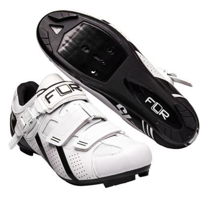 CLEARANCE        SPECIAL PRICING      SHOES, F-15-III, FLR, Pro Road, R250 outsole, Clip & Velcro Laces, Size 43, WHITE