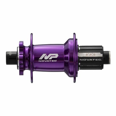 `A NEW ITEM - Hub, Novatec Rear 6 Bolt BOOST DISC Purple 32H 12mm T/A x 148mm OLD