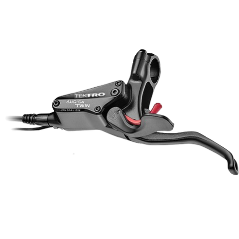 `A NEW ITEM - BRAKE LEVER - Tektro Auriga Twin Front Brake Lever (Left Hand) for Mod.HD-E545, with brake sensor & cut off cable 200mm, Black