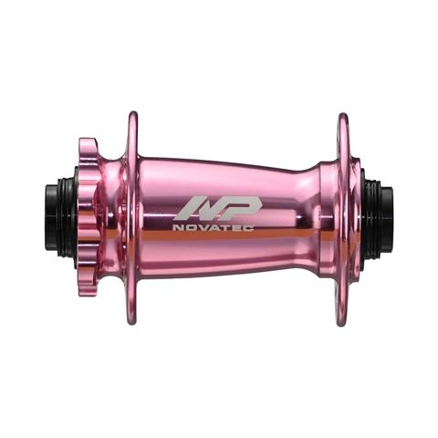 `A NEW ITEM - Hub, Novatec Front 6 Bolt BOOST DISC Pink 32H 15mm T/A x 110mm OLD