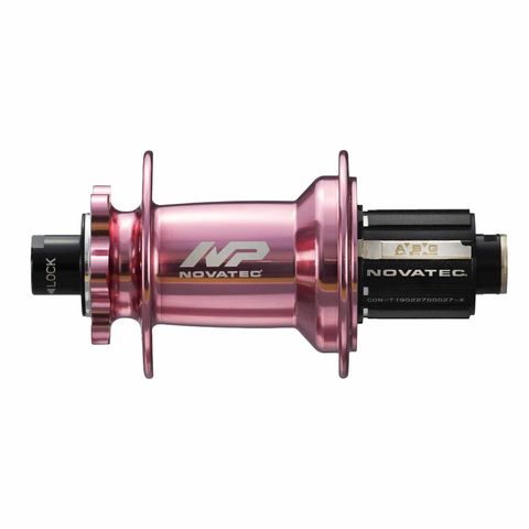 `A NEW ITEM - Hub, Novatec Rear 6 Bolt BOOST DISC Pink 32H 12mm T/A x 148mm OLD