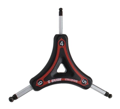 Unior Three-legged hex wrench, ball end 4/5/6  624910 Professional Bicycle tool, quality guaranteed