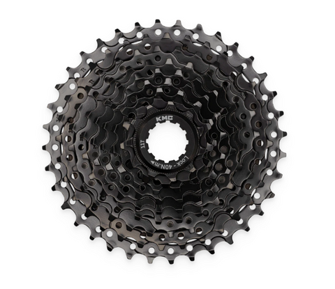 CASSETTE - 9 Speed, 11-32T, ED Black,  Quality KMC product,  Made In Taiwan
