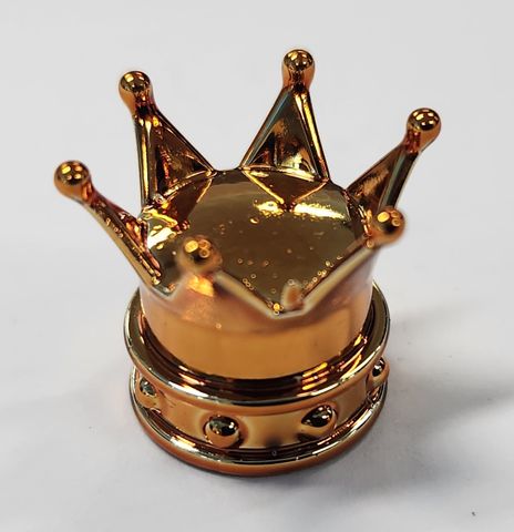 `A NEW ITEM - Valve Cap ORANGE Crown, A/V (Sold Individually)