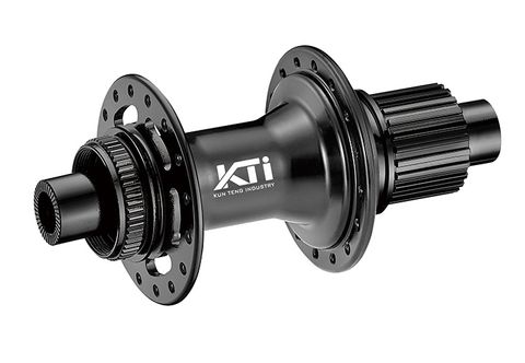 HUB "KT" Brand 612 POE 0.6 deg engagement - REAR - 12 x 148mm BOOST Centerlock - 32H - Sealed Bearings - MICRO SPLINE  - ANOD Black - W/KT logo