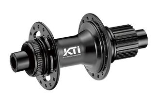 `A NEW ITEM - HUB "KT" Brand 612 POE 3.5 deg engagement - REAR - 12 x 148mm BOOST Centerlock - 32H - Sealed Bearings - MICRO SPLINE  - ANOD Black - W/KT logo