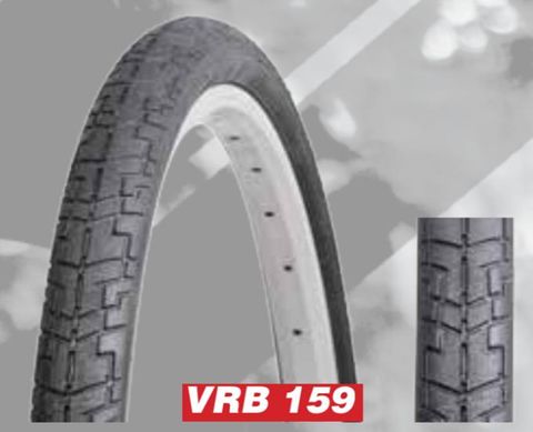 Tyre 700 x 40C BLACK Hybrid,  Quality Vee Rubber Tyre (40-622)