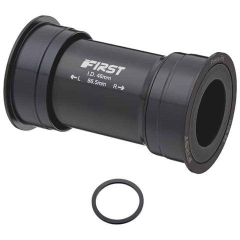 `A NEW ITEM - BOTTOM BRACKET SET - for Sram Dub, Alloy, w/2 sealed bearing, for shell 89.5-92mm, Press-Fit, for DUB 28.99 spindle & inner shell Dia.46mm, ANOD black