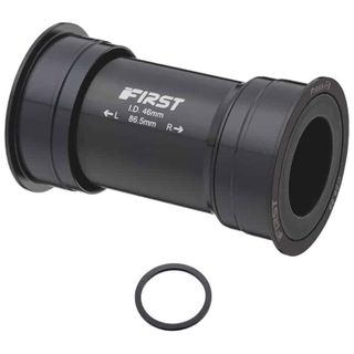 `A NEW ITEM - BOTTOM BRACKET SET - for Sram Dub, Alloy, w/2 sealed bearing, for shell 89.5-92mm, Press-Fit, for DUB 28.99 spindle & inner shell Dia.46mm, ANOD black