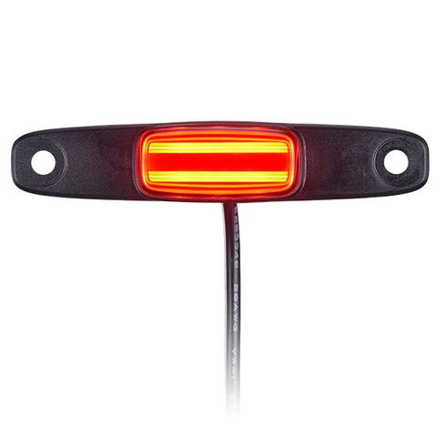 `A NEW ITEM - REAR LIGHT FOR E-BIKE - 2 Watt, 6-36V, SMD LED, w/1200mm cable, Carrier mounting, 80mm screw gap of bracket