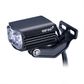 `A NEW ITEM - FRONT LIGHT FOR E-BIKE - 500 Lumens, 8 Watt, 12-36V, w/HB12 stem mount w/1200mm cable, fork mounting option, black