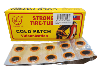 Cold Patches, 15mm, Round - Self Vulcanizing, Workshop Bag of 100
