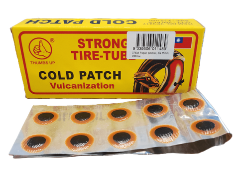 Cold Patches, 15mm, Round - Self Vulcanizing, Workshop Bag of 100