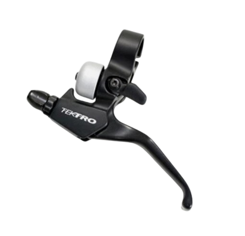 BRAKE LEVER - Tektro V-Brake Lever, Integrated Bell, 2 Finger Type (Left Hand Only) (CL-525RS) - All black