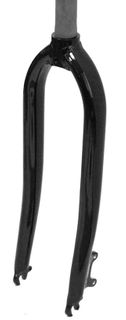 FORK  700 x 35C, Threadless, 1.1/8,  DISC mount only, Alloy legs with cr-mo threadless stem 300mm (C = 85mm) BLACK