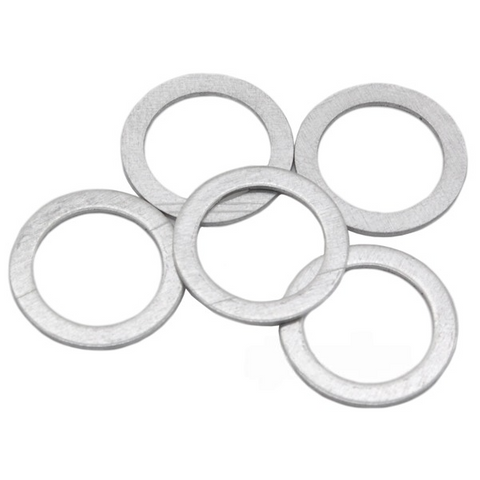 `A NEW ITEM - Chainring bolt washers/spacers, OD: 14.5mm, ID: 10mm, T: 0.5mm, bag of 5