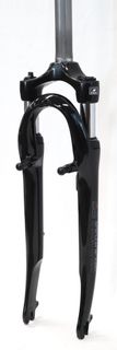 **SR Suntour Suspension Fork 700C,  CR7V, travel 40mm, for axle 9mm, coil spring w/preload adjuster,  for V Brake, 1 1/8" steerer Threadless,  BLACK