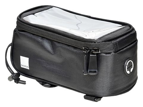 SAHOO  Phone Bag, Phone Holder, Large, top tube mount, velcro attach, W/R,  L20/W9.5/H10cm