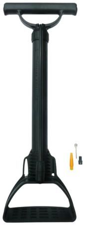 BETO ECO Floor Pump plasticw/needles,  reversable presta/schrader valve
