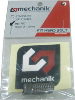 PIN HEAD BOLT - Mechanik BMX Chain Wheel Bolt - Metric Thread, 10mm x 1.5mm