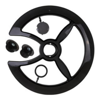 CHAINWHEEL COVER - Plastic Universal, 46T-48T, BLACK