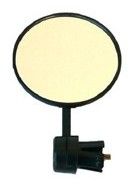 MIRROR  -  Round Convex Mirror for Bar End, BLACK