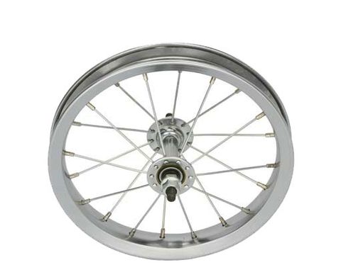 WHEEL  12 Front Silver, S/W Alloy Rim, Steel hub, 85mm axle