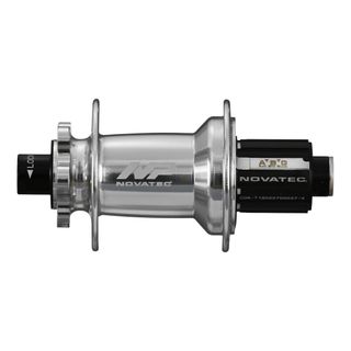 `A NEW ITEM - Hub, Novatec Rear 6 Bolt BOOST DISC Silver 32H 12mm T/A x 148mm OLD - SEALED BEARINGS