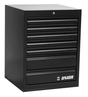 Unior Professional 990WD7-BLACK Wide drawer cabinet - 7 drawers - no tools  quality bicycle tools 628585  quality guaranteed