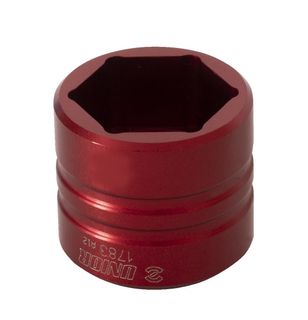 ` NEW ITEM - Unior Tool Flat Socket 26mm, anodized aluminium, for suspension service where the top nut has a very low profile. 629824  Professional Bicycle Tool, quality guaranteed