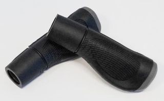 GRIPS  Dual Density Comfort Grip, Anatomical, Closed End 128mm  BLACK/GREY