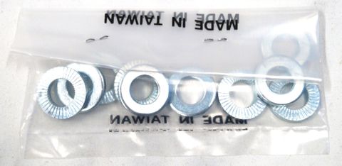 WASHER - Knurled Washer, ID 10mm, OD 18mm, Thickness 3mm. (Bag of 10)