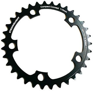 CHAINRING - ROAD "STRONGLIGHT", 36T, 5083 Black - 110mm BCD, 5 Hole for 9/10 Spd