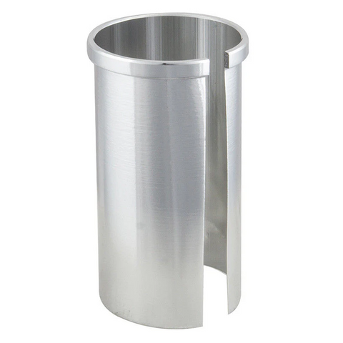 Seatpost sleeve or shim, for 22.2mm post to fit 25.4mm L;40mm SILVER