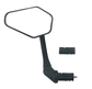 MIRROR - LH, suitable for E-Bike, adjustable, 127mm width, 83mm height