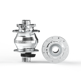 DYNAMO FRONT HUB  Shutter Precision, PD-6-110. 15mm Thru Axle BOOST (110mm OLD) 32H, 6 Bolt Disc, 6V 3W Output, SILVER