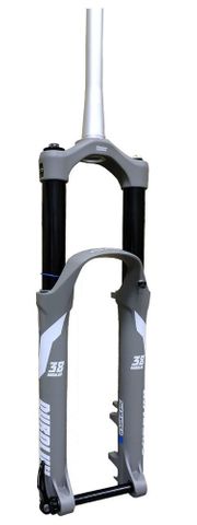 FORK SR Suntour DUROLUX38-EVO-Boost EQ RC+ CARTRIDGE SEMI OPEN BATH 170mm Travel, 15x110mm, TEAM GREY GLOSS