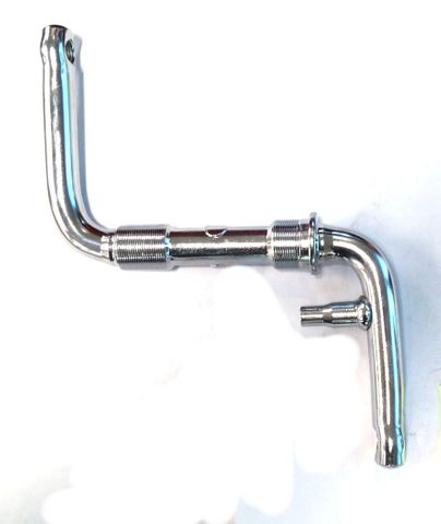 One Piece Crank, 89mm,  w Pivot, Steel SILVER FOR -  STD American Bottom Bracket  -  (NOT small Type)