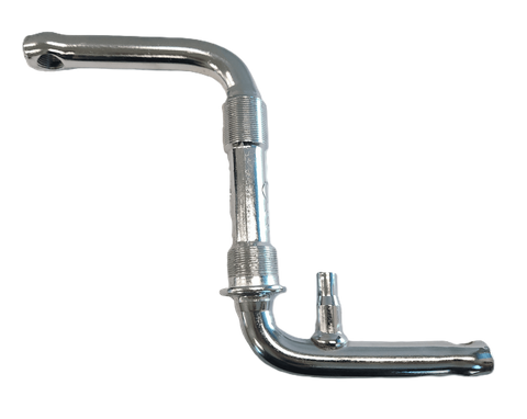 089mm - One Piece Crank With Pivot - For STD American BB, Not Small Type - Steel, Silver