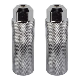 STEEL Footpegs, dia 3/8 x 26T,  33MM x 102mm  SILVER